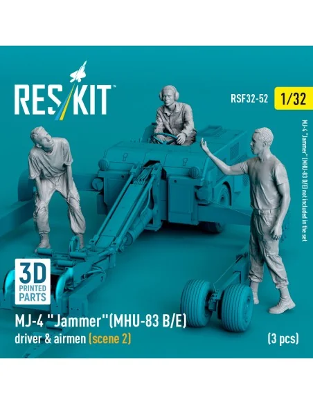 MJ-4 Jammer (MHU-83 B/E) driver & airmen (scene 2) (3 pcs) (3D Prin...