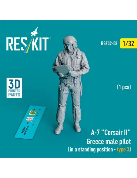 A-7 Corsair II Greece male pilot (in a standing position - type 3) ...