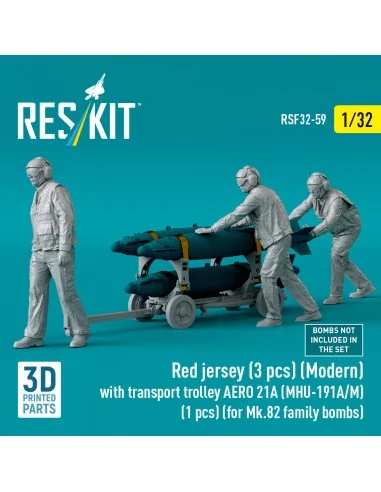 Red jersey (3 pcs) (Modern) with transport trolley AERO 21A (MHU-19...