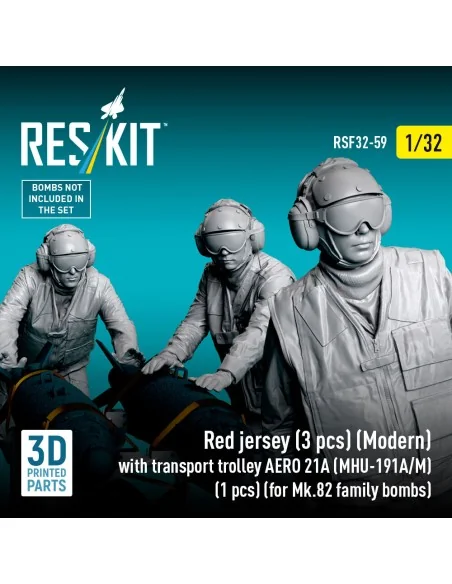 Red jersey (3 pcs) (Modern) with transport trolley AERO 21A (MHU-19...
