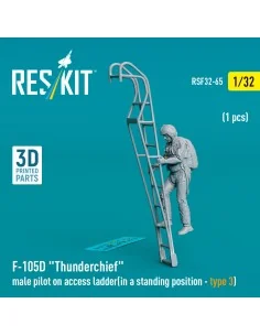 F-105 (D, F, G) Thunderchief male pilot on access ladder (type 3) (...