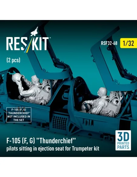 F-105F/G Thunderchief pilots sitting in ejection seat for Trumpeter...
