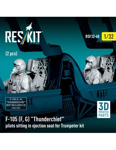 F-105F/G Thunderchief pilots sitting in ejection seat for Trumpeter...