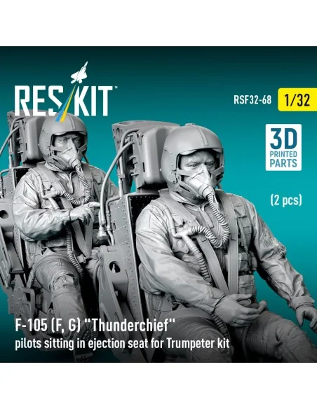 F-105F/G Thunderchief pilots sitting in ejection seat for Trumpeter...