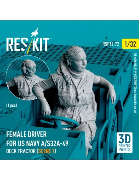 [NO_DESC] Female driver for US NAVY A/S32A-49 Deck Tractor (scene 1...