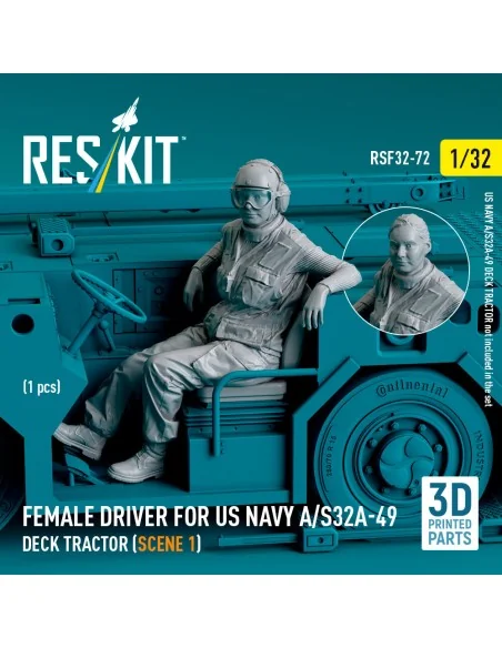 Female driver for US NAVY A/S32A-49 Deck Tractor (scene 1) (1 pcs) ...