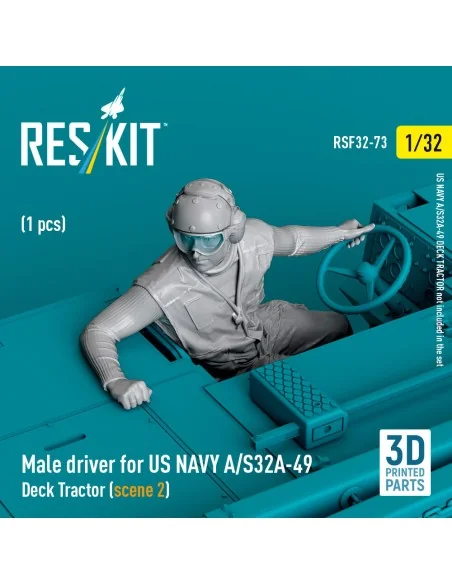 [NO_DESC] Male driver for US NAVY A/S32A-49 Deck Tractor (scene 2) ...