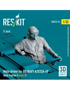 Male driver for US NAVY A/S32A-49 Deck Tractor (scene 3) (1 pcs) (3...