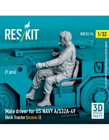 Male driver for US NAVY A/S32A-49 Deck Tractor (scene 3) (1 pcs) (3...