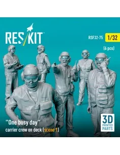 One busy day carrier crew on deck (scene 1) (6 pcs) (3D Printed), 1... 2