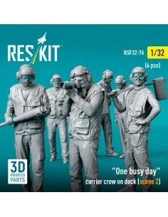 One busy day carrier crew on deck (scene 2) (6 pcs) (3D Printed), 1... 2