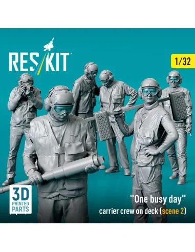 One busy day carrier crew on deck (scene 2) (6 pcs) (3D Printed), 1...