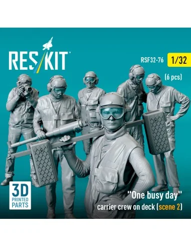 [NO_DESC] One busy day carrier crew on deck (scene 2) (6 pcs) (3D P...