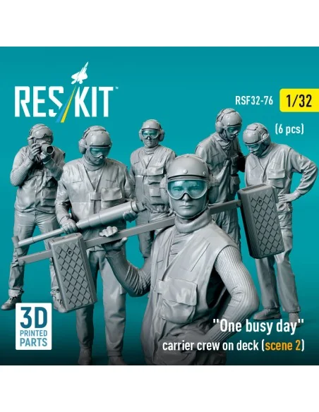 [NO_DESC] One busy day carrier crew on deck (scene 2) (6 pcs) (3D P...