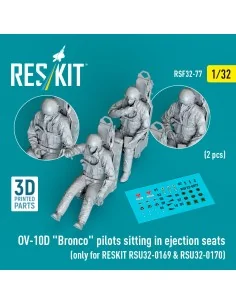 OV-10D Bronco pilots sitting in ejection seats (2 pcs) (only for RE...