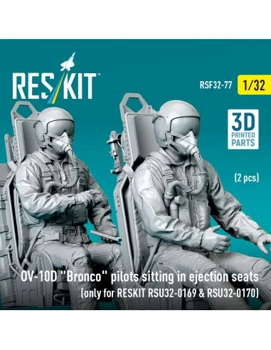 OV-10D Bronco pilots sitting in ejection seats (2 pcs) (only for RE...