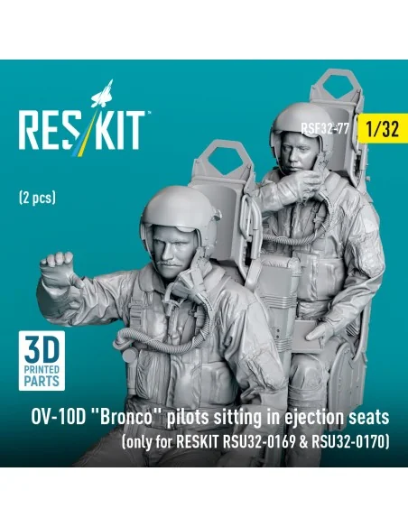 OV-10D Bronco pilots sitting in ejection seats (2 pcs) (only for RE...