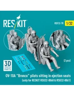 OV-10A Bronco pilots sitting in ejection seats (2 pcs) (only for RE...