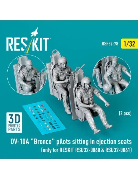 OV-10A Bronco pilots sitting in ejection seats (2 pcs) (only for RE...