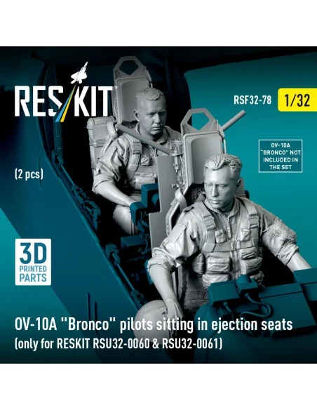 OV-10A Bronco pilots sitting in ejection seats (2 pcs) (only for RE...