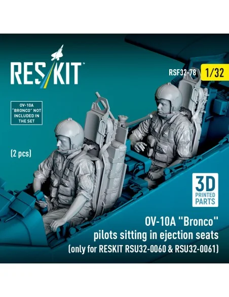 OV-10A Bronco pilots sitting in ejection seats (2 pcs) (only for RE...