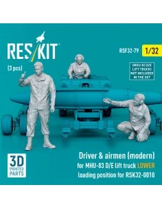 Driver & airmen (modern) (3 pcs) (MHU-83 D/E lift truck LOWER loadi...