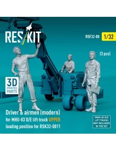 Driver & airmen (modern) (3 pcs) (MHU-83 D/E lift truck UPPER loadi...