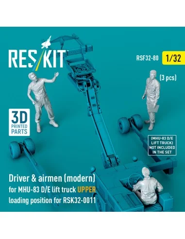 Driver & airmen (modern) (3 pcs) (MHU-83 D/E lift truck UPPER loadi...