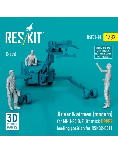 Driver & airmen (modern) (3 pcs) (MHU-83 D/E lift truck UPPER loadi...