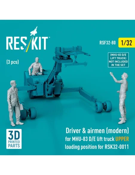Driver & airmen (modern) (3 pcs) (MHU-83 D/E lift truck UPPER loadi...