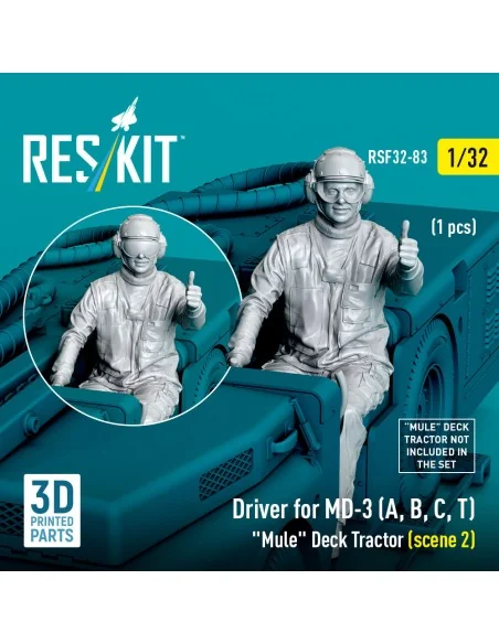 Driver for MD-3 (A, B, C, T) Mule Deck Tractor (scene 2) (1 pcs) (3...