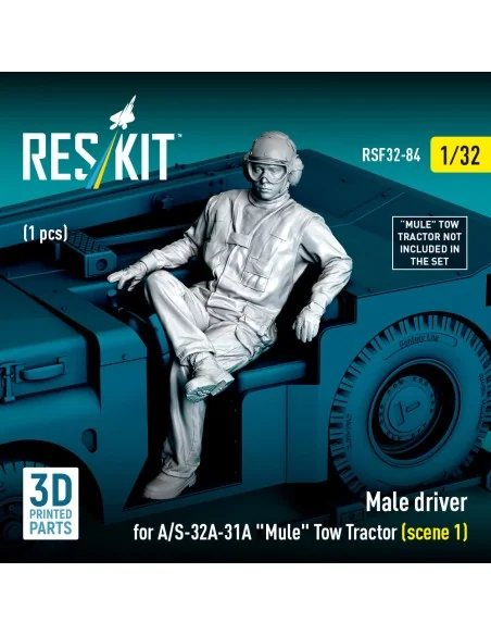Male driver for A/S-32A-31A Mule Tow Tractor (scene 1) (1 pcs) (3D ...