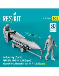 Red jersey (2 pcs) AERO 21A (MHU-191A/M) (1 pcs) with AIM-54A Phoen...