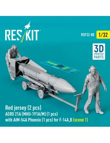 Red jersey (2 pcs) AERO 21A (MHU-191A/M) (1 pcs) with AIM-54A Phoen...