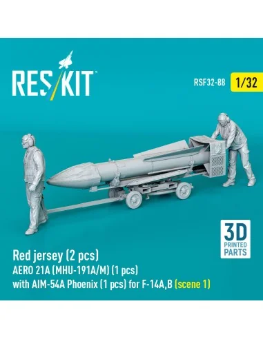 Red jersey (2 pcs) AERO 21A (MHU-191A/M) (1 pcs) with AIM-54A Phoen...