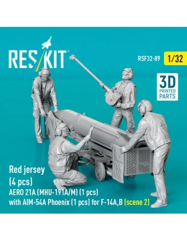 Red jersey (4 pcs) AERO 21A (MHU-191A/M) (1 pcs) with AIM-54A Phoen...