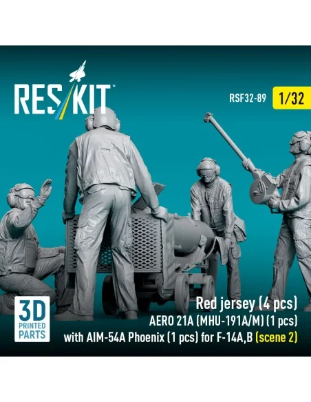 Red jersey (4 pcs) AERO 21A (MHU-191A/M) (1 pcs) with AIM-54A Phoen...