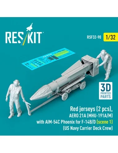 Red jerseys (2 pcs), AERO 21A (MHU-191A/M) with AIM-54C Phoenix for...
