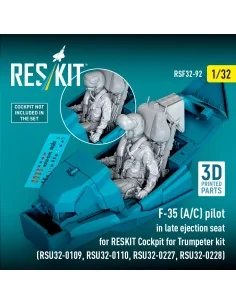 F-35 (A/C) pilot in late ejection seat for RESKIT Cockpit for Trump...