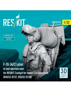 F-35 (A/C) pilot in late ejection seat for RESKIT Cockpit for Itale... 2
