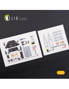 AH-1G Cobra interior 3D decals for ICM kit, 1/32 - Kelik K32003