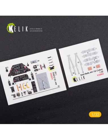 [NO_DESC] AH-1G Cobra interior 3D decals for ICM kit, 1/32 - Kelik ...