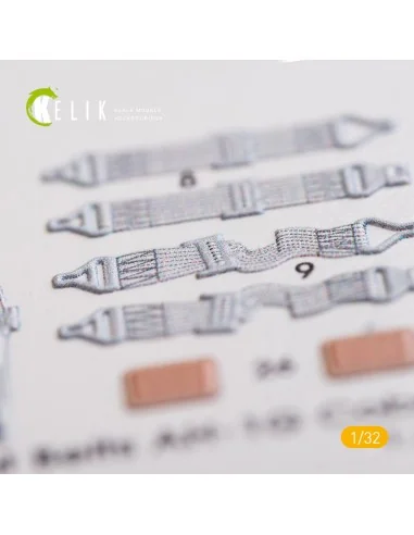 AH-1G Cobra interior 3D decals for ICM kit, 1/32 - Kelik K32003