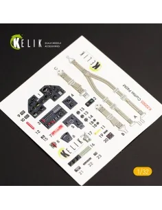 P-40M interior 3D decals for Trumpeter kit, 1/32 - Kelik K32005