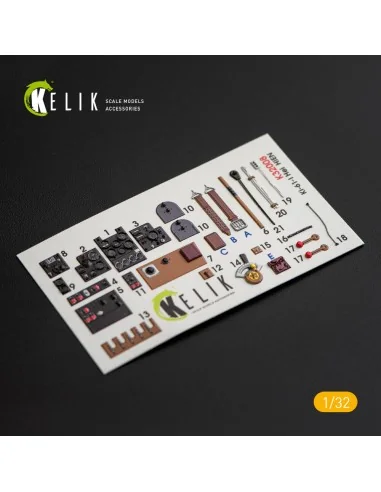[NO_DESC] Ki-61-I interior 3D decals for Hasegawa kit, 1/32 - Kelik...
