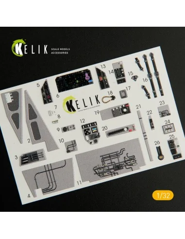 [NO_DESC] F-35C interior 3D decals for Trumpeter kit, 1/32 - Kelik ...