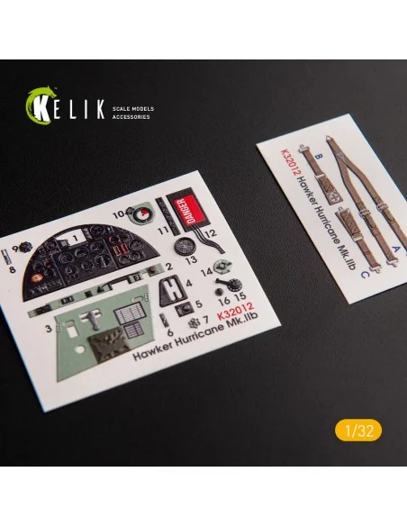 Hawker Hurricane Mk.IIB - Interior 3D Decal for Revell kit, 1/32 - ...