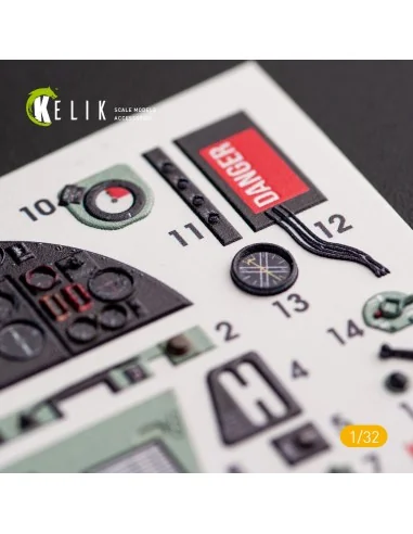 Hawker Hurricane Mk.IIB - Interior 3D Decal for Revell kit, 1/32 - ...