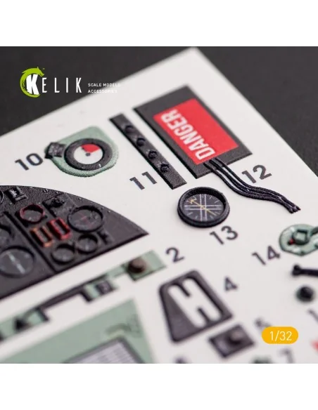 Hawker Hurricane Mk.IIB - Interior 3D Decal for Revell kit, 1/32 - ...