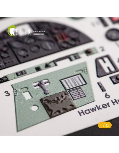 [NO_DESC] Hawker Hurricane Mk.IIB - Interior 3D Decal for Revell ki...